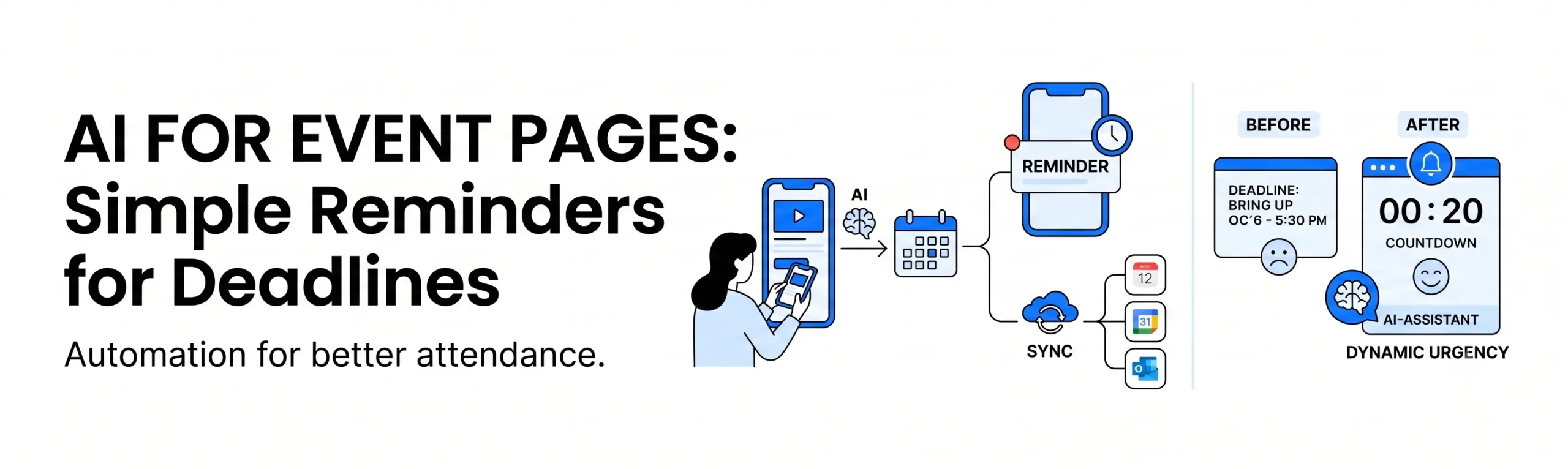 AI for Events Pages: How to Turn Deadlines into Simple Reminders